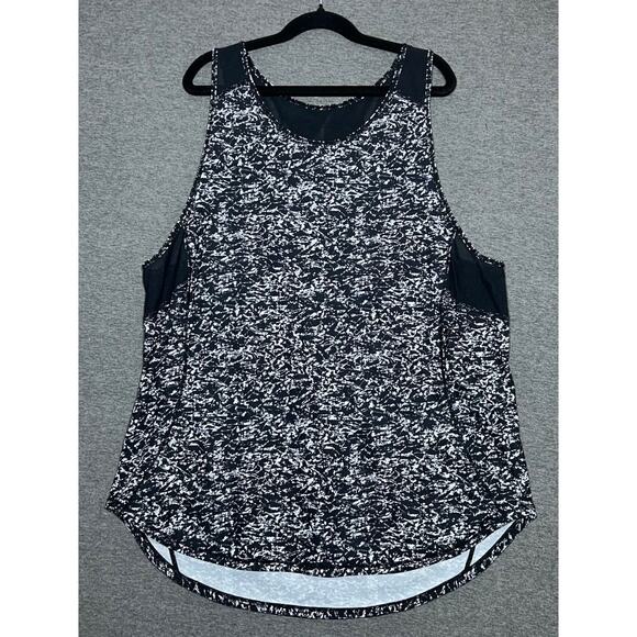 Lululemon | Women's Yoga Black Splatter Sculpt Sleeveless Mesh Tank | Medium - Picture 1 of 8